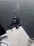 Сахалинские спасатели-водолазы провели тренировки в ледяном море, Фото: 1