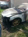 Дорогая иномарка сгорела в Холмске, Фото: 1