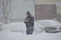 Первый в этом году снежный циклон пришел на юг Сахалина, Фото: 23