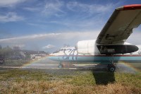 «Горящий» самолет и разлитое топливо потушили в аэропорту Южно-Сахалинска, Фото: 2
