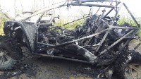 "Багги" сгорел на дороге у моря недалеко от реки Долинки, Фото: 2