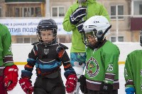 Юные хоккеисты и их отцы сразились на льду корта "Черемушки" в Южно-Сахалинске, Фото: 13