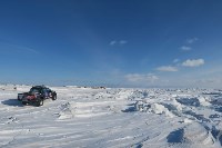 Джиперы пересекли пролив Невельского по льду , Фото: 10
