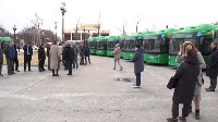 Первая партия новых зелёных автобусов прибыла в Южно-Сахалинск, Фото: 6