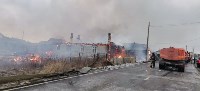 Два дома горят в Озерском, Фото: 13