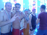 Чиновники Сахалинской области соревновались в эстафетном плавании вольным стилем, Фото: 4