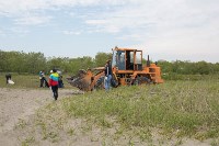 Жители Тараная убрали пляж от мусора, Фото: 6