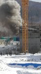 В районе «Аралии» в Южно-Сахалинске поднимаются густые клубы дыма, Фото: 3