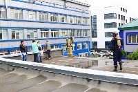 В Южно-Сахалинске при пожарных учениях нашли несколько проблем, Фото: 15