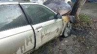 Nissan Bluebird сгорел в Южно-Сахалинске, Фото: 3