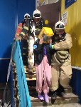 Учебный "пожар" на сцене Дома культуры в Тымовском районе "потушили" огнеборцы, Фото: 5