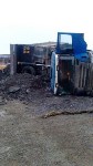 Грузовик опрокинулся на стройке в Новиково, Фото: 3