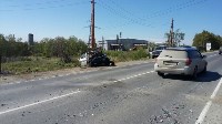 Два человека пострадали при лобовом ДТП на въезде в Троицкое, Фото: 9