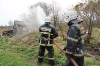 Защиту домов от лесных пожаров отрабатывали сахалинскеие спасатели , Фото: 3