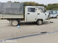 УАЗ лишился передней части в ДТП в Макаровском районе, Фото: 5