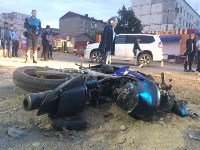 Внедорожник сбил мотоциклиста в Южно-Сахалинске, Фото: 4