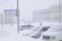 Первый в этом году снежный циклон пришел на юг Сахалина, Фото: 27