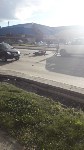 Мотоцикл и Nissan Note столкнулись в Южно-Сахалинске, Фото: 1
