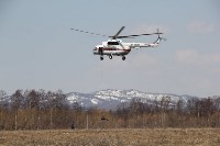 Тренировка по ликвидации последствий природного пожара проходит на Сахалине, Фото: 1