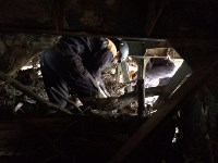 Сахалинские спасатели восстанавливают мост в поселке Терней Приморского края, Фото: 7