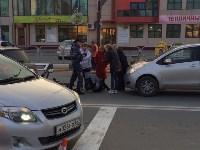 Велосипедистку сбил автомобиль на пешеходном переходе в Южно-Сахалинске, Фото: 11