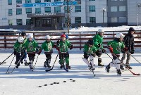 Мастер-класс для любителей хоккея прошел на площади Ленина в Южно-Сахалинске, Фото: 47