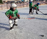 Мастер-класс для любителей хоккея прошел на площади Ленина в Южно-Сахалинске, Фото: 57
