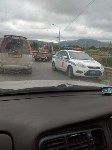 Toyota Mark II пробил дорожное ограждение в Южно-Сахалинске, Фото: 8