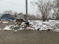 Горы мусора на улице Горной, Фото: 1