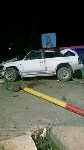 Внедорожник снес бетонную остановку на юге Сахалина, Фото: 5