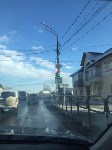 Сразу всеми цветами горели светофоры на двух перекрестках в Южно-Сахалинске , Фото: 1