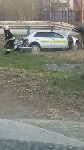 Три автомобиля столкнулись на перекрестке в Южно-Сахалинске, Фото: 7