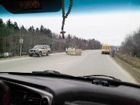 Инкассаторский автомобиль перевернулся на Корсаковской трассе, Фото: 4