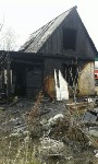 Жилая дача сгорела в Южно-Сахалинске, Фото: 1