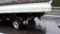 Девушка пострадала при столкновении Toyota Crown и грузовика на Корсаковской трассе, Фото: 4