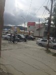 В Южно-Сахалинске на перекрестке ул. Пограничной и пр. Мира столкнулись два автомобиля, Фото: 3