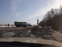 Универсал и грузовик столкнулись на автодороге Южно-Сахалинск - Холмск, Фото: 7