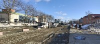В Южно-Сахалинске на проспекте Мира застрял автобус , Фото: 3