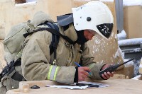 Пожарно-тактические учения в Долинске, Фото: 8