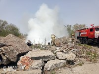 В Корсакове горят руины , Фото: 9