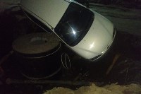 В Стародубском автомобиль "ушел" под землю, Фото: 1