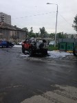 На проспекте Мира в Южно-Сахалинске сгорел автомобиль, Фото: 1