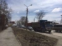 "КамАЗ" и "Мерседес" столкнулись в Южно-Сахалинске, Фото: 2