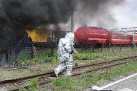 Горящий поезд с людьми потушили пожарные Южно-Сахалинска , Фото: 15