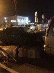 Toyota Aristo снесла бетонное ограждение в аэропорту Южно-Сахалинска, Фото: 6