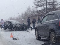 Авария с двумя пассажирскими автобусами и несколькими легковушками произошла на юге Сахалина, Фото: 1