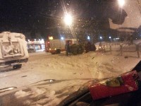 Водитель внедорожника пострадал при столкновении со снегоуборочной машиной в Южно-Сахалинске, Фото: 1