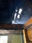 Появились кадры с места тушения дачи в Макарове , Фото: 1