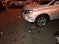 Двух человек и два автомобиля сшиб одним ударом водитель Toyota Aristo, Фото: 2