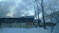 Административное здание горит в районе совхоза "Тепличный", Фото: 2